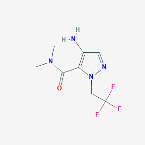 4-Amino-N,N-dimethyl-1-(2,2,2-trifluoroethyl)-1H-pyrazole-5-carboxamide