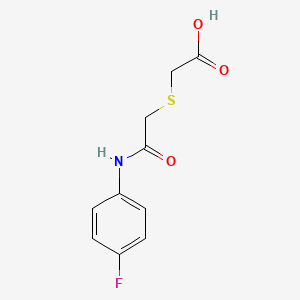 2-({[(4-Fluorophenyl)carbamoyl]methyl}sulfanyl)acetic acid