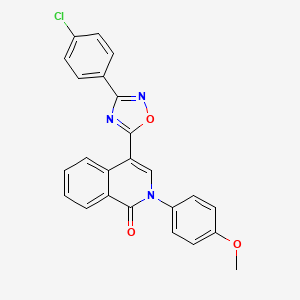4-(3-(4-chlorophenyl)-1,2,4-oxadiazol-5-yl)-2-(4-methoxyphenyl)isoquinolin-1(2H)-one
