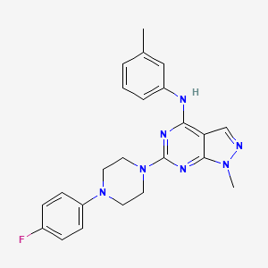 6-[4-(4-fluorophenyl)piperazin-1-yl]-1-methyl-N-(3-methylphenyl)-1H-pyrazolo[3,4-d]pyrimidin-4-amine