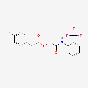 2-Oxo-2-{[2-(trifluoromethyl)phenyl]amino}ethyl (4-methylphenyl)acetate