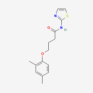 molecular formula C15H18N2O2S B2951270 4-(2,4-dimethylphenoxy)-N-(1,3-thiazol-2-yl)butanamide CAS No. 496036-26-1