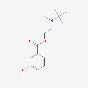 molecular formula C15H23NO3 B295128 2-[Tert-butyl(methyl)amino]ethyl 3-methoxybenzoate 
