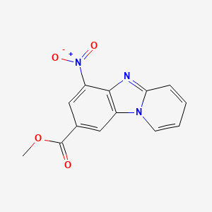 molecular formula C13H9N3O4 B2951298 Methyl 6-nitropyrido[1,2-a]benzimidazole-8-carboxylate CAS No. 696628-83-8