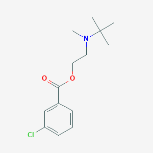 molecular formula C14H20ClNO2 B295131 2-[Tert-butyl(methyl)amino]ethyl 3-chlorobenzoate 