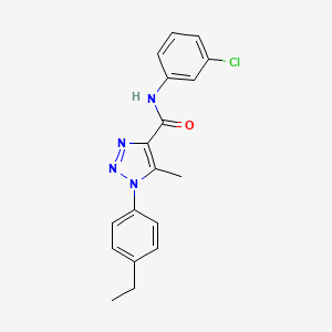N-(3-chlorophenyl)-1-(4-ethylphenyl)-5-methyl-1H-1,2,3-triazole-4-carboxamide