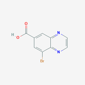 molecular formula C9H5BrN2O2 B2951316 8-Bromoquinoxaline-6-carboxylic acid CAS No. 1378260-89-9