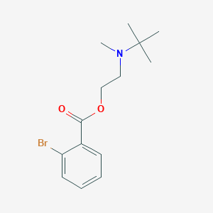 molecular formula C14H20BrNO2 B295132 2-[Tert-butyl(methyl)amino]ethyl 2-bromobenzoate 