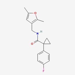N-((2,5-dimethylfuran-3-yl)methyl)-1-(4-fluorophenyl)cyclopropanecarboxamide