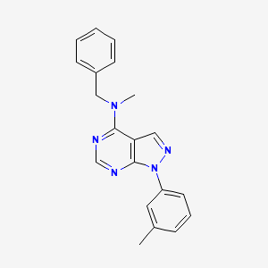 molecular formula C20H19N5 B2951339 N-benzyl-N-methyl-1-(m-tolyl)-1H-pyrazolo[3,4-d]pyrimidin-4-amine CAS No. 393844-95-6
