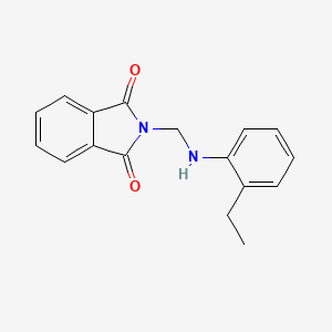 molecular formula C17H16N2O2 B2951350 2-{[(2-ethylphenyl)amino]methyl}-1H-isoindole-1,3(2H)-dione CAS No. 301223-08-5
