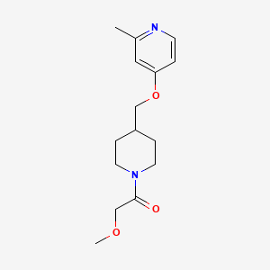 molecular formula C15H22N2O3 B2951356 2-Methoxy-1-[4-[(2-methylpyridin-4-yl)oxymethyl]piperidin-1-yl]ethanone CAS No. 2379997-43-8