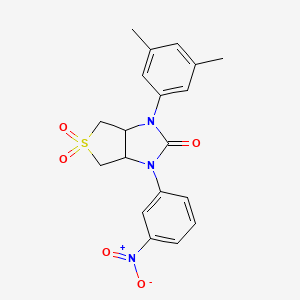 1-(3,5-dimethylphenyl)-3-(3-nitrophenyl)tetrahydro-1H-thieno[3,4-d]imidazol-2(3H)-one 5,5-dioxide