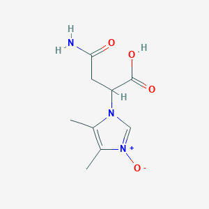 4-amino-2-(4,5-dimethyl-3-oxido-1H-imidazol-1-yl)-4-oxobutanoic acid