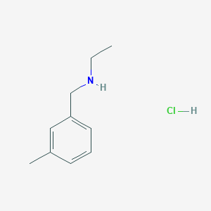 molecular formula C10H16ClN B2951378 N-[(3-Methylphenyl)methyl]ethanamine;hydrochloride CAS No. 2580226-98-6