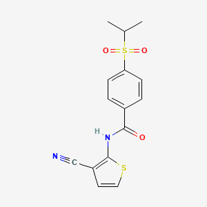 N-(3-cyanothiophen-2-yl)-4-(isopropylsulfonyl)benzamide
