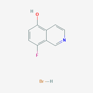 molecular formula C9H7BrFNO B2951384 8-Fluoroisoquinolin-5-ol;hydrobromide CAS No. 2411227-85-3