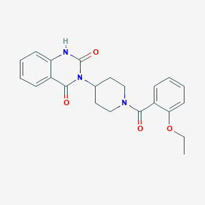 molecular formula C22H23N3O4 B2951386 3-(1-(2-ethoxybenzoyl)piperidin-4-yl)quinazoline-2,4(1H,3H)-dione CAS No. 1903277-54-2