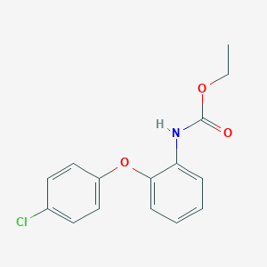 molecular formula C15H14ClNO3 B029514 [2-(4-氯苯氧基)苯基]氨基甲酸乙酯 CAS No. 31879-60-4
