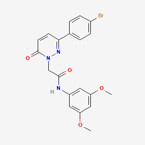 molecular formula C20H18BrN3O4 B2951400 2-(3-(4-bromophenyl)-6-oxopyridazin-1(6H)-yl)-N-(3,5-dimethoxyphenyl)acetamide CAS No. 923099-17-6