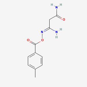 (Z)-3-amino-3-(((4-methylbenzoyl)oxy)imino)propanamide