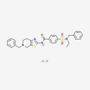 N-(5-benzyl-4,5,6,7-tetrahydrothiazolo[5,4-c]pyridin-2-yl)-4-(N-benzyl-N-ethylsulfamoyl)benzamide hydrochloride