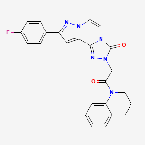 molecular formula C24H19FN6O2 B2951428 Chembl4541620 CAS No. 1207045-46-2