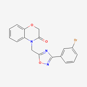 4-{[3-(3-bromophenyl)-1,2,4-oxadiazol-5-yl]methyl}-2H-1,4-benzoxazin-3(4H)-one