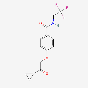 4-(2-cyclopropyl-2-oxoethoxy)-N-(2,2,2-trifluoroethyl)benzamide