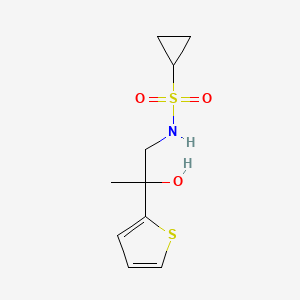 N-(2-hydroxy-2-(thiophen-2-yl)propyl)cyclopropanesulfonamide
