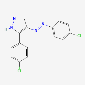 3-(4-chlorophenyl)-4H-pyrazol-4-one N-(4-chlorophenyl)hydrazone