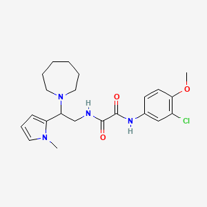 N'-[2-(azepan-1-yl)-2-(1-methyl-1H-pyrrol-2-yl)ethyl]-N-(3-chloro-4-methoxyphenyl)ethanediamide