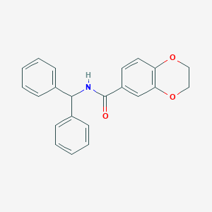 molecular formula C22H19NO3 B295148 N-benzhydryl-2,3-dihydro-1,4-benzodioxine-6-carboxamide 