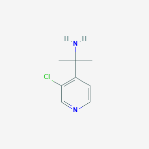 molecular formula C8H11ClN2 B2951501 2-(3-Chloropyridin-4-yl)propan-2-amine CAS No. 1704123-21-6