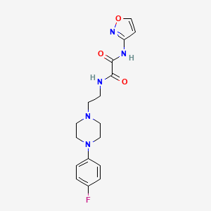 molecular formula C17H20FN5O3 B2951508 N1-(2-(4-(4-fluorophenyl)piperazin-1-yl)ethyl)-N2-(isoxazol-3-yl)oxalamide CAS No. 1049573-19-4
