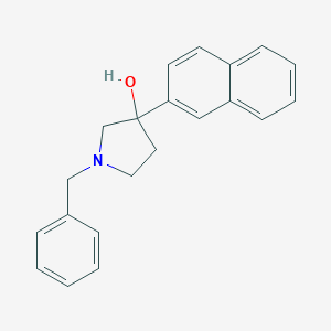 molecular formula C21H21NO B295152 1-Benzyl-3-(naphthalen-2-yl)pyrrolidin-3-ol 