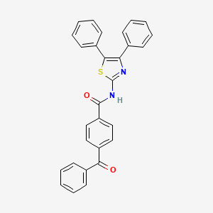 4-benzoyl-N-(4,5-diphenyl-1,3-thiazol-2-yl)benzamide