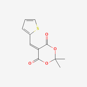 molecular formula C11H10O4S B2951573 2,2-Dimethyl-5-(2-thienylmethylene)-1,3-dioxane-4,6-dione CAS No. 15875-50-0