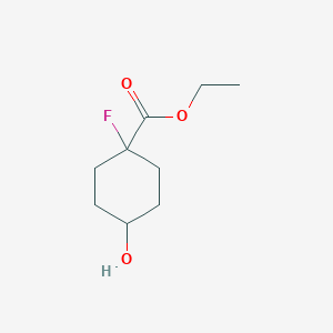 molecular formula C9H15FO3 B2951587 Ethyl 1-fluoro-4-hydroxy-cyclohexanecarboxylate CAS No. 1780441-54-4