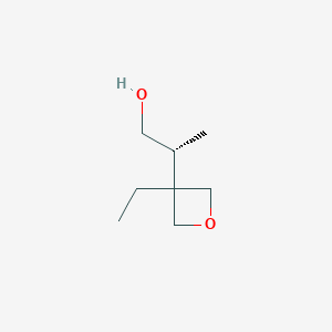 (2R)-2-(3-Ethyloxetan-3-yl)propan-1-ol