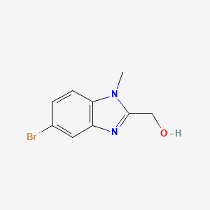 molecular formula C9H9BrN2O B2951594 (5-bromo-1-methyl-1H-1,3-benzodiazol-2-yl)methanol CAS No. 887571-22-4