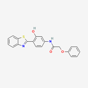 N-[4-(1,3-benzothiazol-2-yl)-3-hydroxyphenyl]-2-phenoxyacetamide