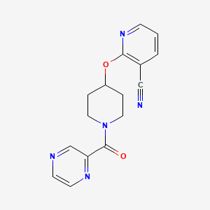 2-((1-(Pyrazine-2-carbonyl)piperidin-4-yl)oxy)nicotinonitrile