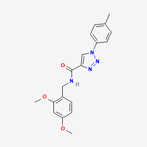 molecular formula C19H20N4O3 B2951606 N-(2,4-dimethoxybenzyl)-1-(4-methylphenyl)-1H-1,2,3-triazole-4-carboxamide CAS No. 1105241-09-5