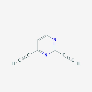 molecular formula C8H4N2 B2951609 Pyrimidine, 2,4-diethynyl- CAS No. 1018473-99-8