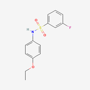 molecular formula C14H14FNO3S B2951612 N-(4-ethoxyphenyl)-3-fluorobenzenesulfonamide CAS No. 670271-47-3