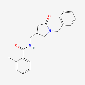 N-((1-benzyl-5-oxopyrrolidin-3-yl)methyl)-2-methylbenzamide