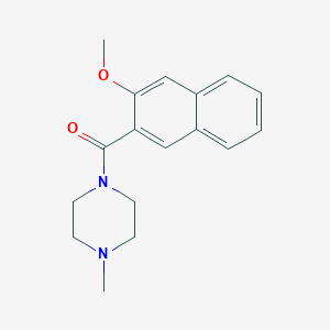 molecular formula C17H20N2O2 B295162 1-(3-Methoxy-2-naphthoyl)-4-methylpiperazine 