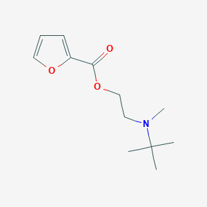 molecular formula C12H19NO3 B295163 2-[Tert-butyl(methyl)amino]ethyl furan-2-carboxylate 