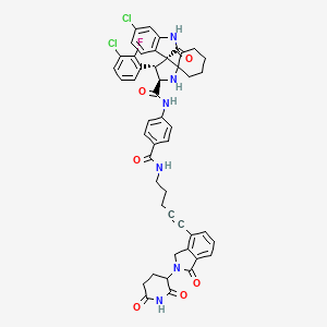 molecular formula C48H43Cl2FN6O6 B2951637 CID 131986956 CAS No. 2136247-12-4
